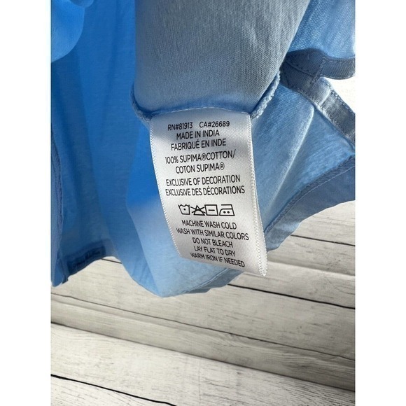 Robert Graham Stone Trail Short Sleeve Knit Polo Shirt Light Blue Men Large - Picture 6 of 7